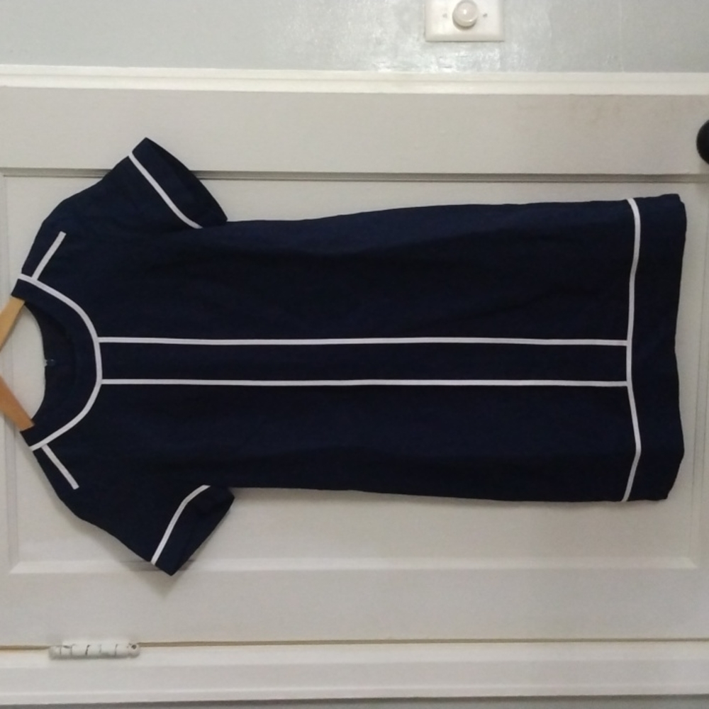 Navy Blue Banana Republic Shift Dress, 0